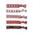 20Pcs Pack Christmas Elastic Hair Ties No Crease FOE Ponytail Holders For Girl and Women, Wrist Straps Hair Bands for Hair Accessories