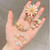 Rhinestone Hair Clips Girls Hair Accessories Heart Flower Hair Clips Cute Hair Styling Accessories for Women Teen Girls Moon Hair Barrettes Metal Hai