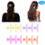 Sonew 12Pcs / Set Colorful Hair Clips Lovely Butterfly Holding Hair Hold Clip Hair Section Claw Clamps Hairdressing Tool(Clear)