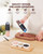 Sangcon Gravity Electric Salt and Pepper Grinder Set Automatic Shakers Mill Grinder with LED Light, BATTERY POWERED Adjustable Coarseness One Hand Op