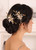 Kercisbeauty Gold Hair Comb Set for Women Wedding Bridal Headpiece with Champagne Crystal Pearl Hair Accessories