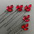 FXmimior Bride Hair Accessories Crystal Hair Pins Clip Bobby Pins Red Rhinestone Bridesmaid Headpiece Customised Wedding pack of 5
