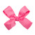 HAIRBOWS Girls' Grosgrain Scalloped Edge Bow with a Knot Wrap Center on a Clip, All Ages and Hair Types, 5 Inch Bow, Hot Pink