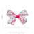 HAIRBOWS Girls' Grosgrain Hair Bow with Knot Wrap Center on a Hair Clip, All Ages and Hair Types, 6 Inch Bows, It'S My Birthday Print