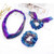 3 in1 Shiny Hologram Metallic Rainbow Bows Scarf Hair Scrunchies Bands Two-tone Mermaid Bunny Ears Hair Bobbles Elastics Ponytail Holders Hair Ties f