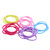 Coobbar 100pcs Women Elastic Hair Ties Band Ropes Ring Ponytail Holder (Yellow)