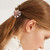 3PCS Crystal Rhinestone Rose Gold Tone Small Metal Hair Claw Clip for Women Girls