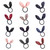 Ruihfas 12Pcs Lovely Rabbit Ear Bow Hair Bands Scrunchies Elastic Bow Hair Ties Ropes Hairband Headband Ponytail Holders