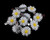 Yueton 10pcs Little Daisy Flower Barrettes Bobby Pin Alligator Clip Hair Clips Bride Head-wear Edge Clip Clamps (White)