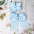 4 Pack Bow Hair Clips, Big Hair Bows for Women(8 inches, 6 inches), Light Blue