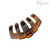Parcelona French Tubular Large Tortoise Shell Covered Spring Jaw Hair Claw Clip Clamp Clutcher