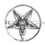 Kreepsville Baphomet Pentagram Round Hair Clip Gothic Horror Accessory One size