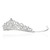 SAMKY Vine Flower Design Rhinestone Crystal Bridal Wedding Tiara Crown T1018