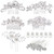 inSowni 32 Pack Silver Wedding Hair Side Combs+U-shaped & Twist Bridal Hair Pins Pieces Accessories Rhinestone Pearls for Women Girls Brides Bridesma