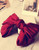 1PCS Big Red Hair Bows Decorative Hair Clips Butterfly Barrettes Silk Hair Bow Satin and Spring Clip Hairpins for Lady Girls Long Hair Style