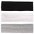 MapofBeauty 3 Pack Yoga Headbands Stretchy Cotton Head Band Hairwarp Sports Running Exercise Gym (Solid Color)