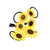 LDDCX Women Girls Sunflower Hair Clips (ZHE2)