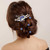 inSowni 33 Pack Royal Blue Rhinestone Pearl Crystal Leaf Flower Bridal Hair Side Combs+Spiral Gems Hair Clips+U Shaped Hair Pins Wedding Headpieces A