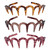 3 Pcs Resin Zig Zag Sharks Tooth Comb Hairband Hair Band Hair Hoop Hair Accessories for Women Men(3 Colors)