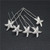 ANBALA 18 Pack Bride Crystal Rhinestone Starfish Hair Pins Headwear Headdress Decorated Jewelry for Beach Party, Wedding, Beach Hairpin Hair Accessor