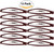LONEEDY Pack of 12 Large Metal Stoving Varnish Hair Snap Clips, No-slip Hair Clips Barrettes For Women and Girl (Brown)