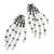 10Pcs Skeleton Hands Hair Clips 3 inch Hand Bone Shape Hair Clips Halloween Party Hair Accessories, White