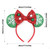 JIAHANG Christmas Mouse Ears Headband Sequin Bow Hair Band, Festival Party Children Decoration Costume Headwear Hair Accessories for Women Girls (Chr