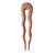MaryCrafts Wooden Amber Wayvy Hair Pin, Hair Fork, Hair Stick, Hair Accessory Handmade 5"