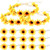 18 Pieces Sunflower Headband Wreath Sunflower Crown Hippie and Sunflower Hair Clips Sunflower Hairpins for Women Girls Wedding Pregnancy Photograph H