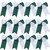 8 Inch 2 Colors Jumbo Cheerleader Bows Ponytail Holder Cheerleading Bows Hair 12 Pcs (Forest green/White)