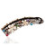 Ruihfas Sparkly Crystal Rhinestone Banana Hair Clips Comb for Lady Women Ponytail Holder (White)