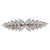 Faship Sparkling Clear CZ Crystal Floral Hair Barrette Clip