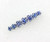 Faship Gorgeous Blue Crystal Floral Small Alligator Hair Clip