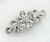 Faship Gorgeous Clear Rhinestone Crystal Floral Hair Barrette Clip