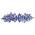 Faship Gorgeous Blue Rhinestone Crystal Floral Hair Barrette Clip