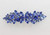 Faship Gorgeous Blue Rhinestone Crystal Floral Hair Barrette Clip