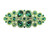 Faship Gorgeous Green Rhinestone Crystal Floral Hair Barrette Clip