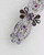 Faship Purple Rhinestone Crystal Floral Hair Barrette Clip