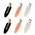 6 Pieces No Bend Hair Clips, No Crease Hair Clip for Hairstyling, Makeup Clips for Women and Girls (Black&Pink&White)