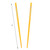 Set of Wooden Hair Sticks With Chinese Dragon Chopsticks Yellow
