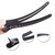 12PCS Matte Black Plastic Metal Alligator Hair Clips Professional Hairdressing Salon Hair Barrettes Duck Bill Teeth Non Slip Clips for Hair Styling a