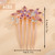 Aimimier Bridal Wedding Purple Crystal Hair Comb Flower Leaf Rhinestone Gem Side Combs Long Teeth Hair Pins Sparkly Hair Accessories for Women Girls(