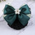3pcs Women Hair Barrettes with Big Bowknot Pearls Ornaments Hair Clips with Snood Bowknot for Stewardess/Banks/Hotels/Nurse/Property/Restaurant Staff