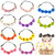 RONYOUNG 10PCS Multicolor Lady Girl Fashion Flower Crown Floral Garland Headbands for Festival Wedding Party