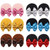 Qearl 12 Pieces Sequin Mouse Ears Hair Clips Mouse Hair Bows with Alligator Clips Hair Accessories for Theme Park Costume Party Decoration for Toddle
