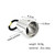 2PCS Circle Cuff Metal Hair Ties Hair Band Hair Rope Accessories Metal Elastic Hair Clips Ponytail Hair Cuff Headwear Hair Holder for Lady Women (Ros