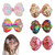 AsggBah 5pcs Colored Hair Alligator Clips with Bling Sequins Festival Party Hair Bows Clips Hair Accessories for Girls Kids Toddlers Pupils.
