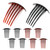 Honbay 10PCS Plastic 5 Tooth French Twist Combs Hair Side Combs Clips Accessory for Women and Girls