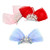 yueton 3PCS Big Cute Ribbon Bow Hair Clips Princess Hairpins Sparkling Alloy Rhinestones Alligator Hair Clips Crown Hair Bows Hair Styling Accessorie