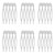 Honbay 50PCS 5 Teeth Metal Hair Combs Hair Side Combs Hair Clip Combs Twist Combs Wedding Bridal Veil Combs Wig Combs Headpieces Accessories Combs Up